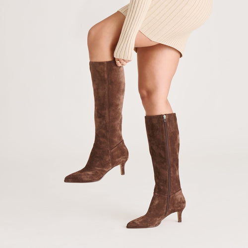 ALDY BOOTS DK BROWN SUEDE