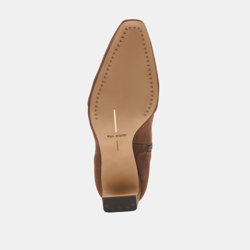 ANIKA WIDE BOOTS DK BROWN STELLA SUEDE