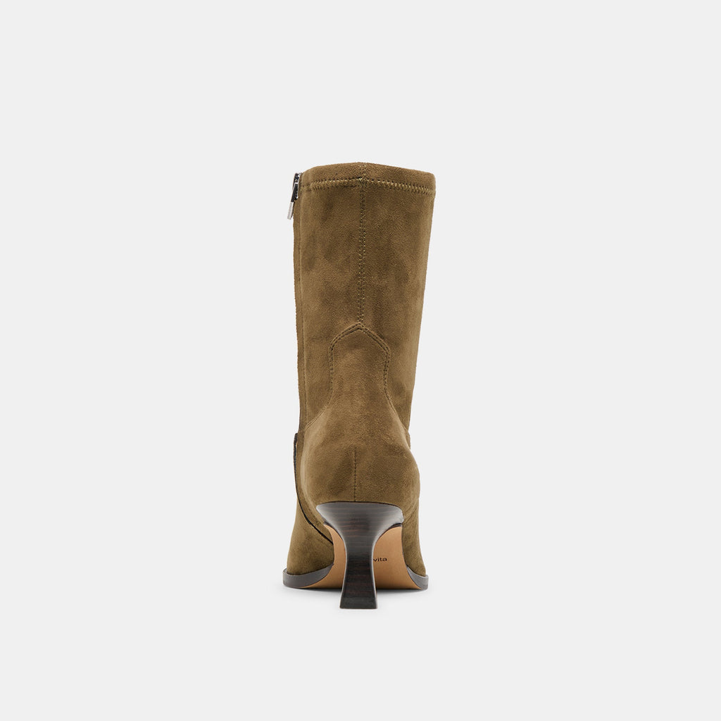 ARYA BOOTS OLIVE STELLA SUEDE