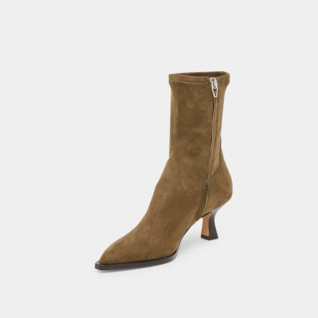 ARYA BOOTS OLIVE STELLA SUEDE