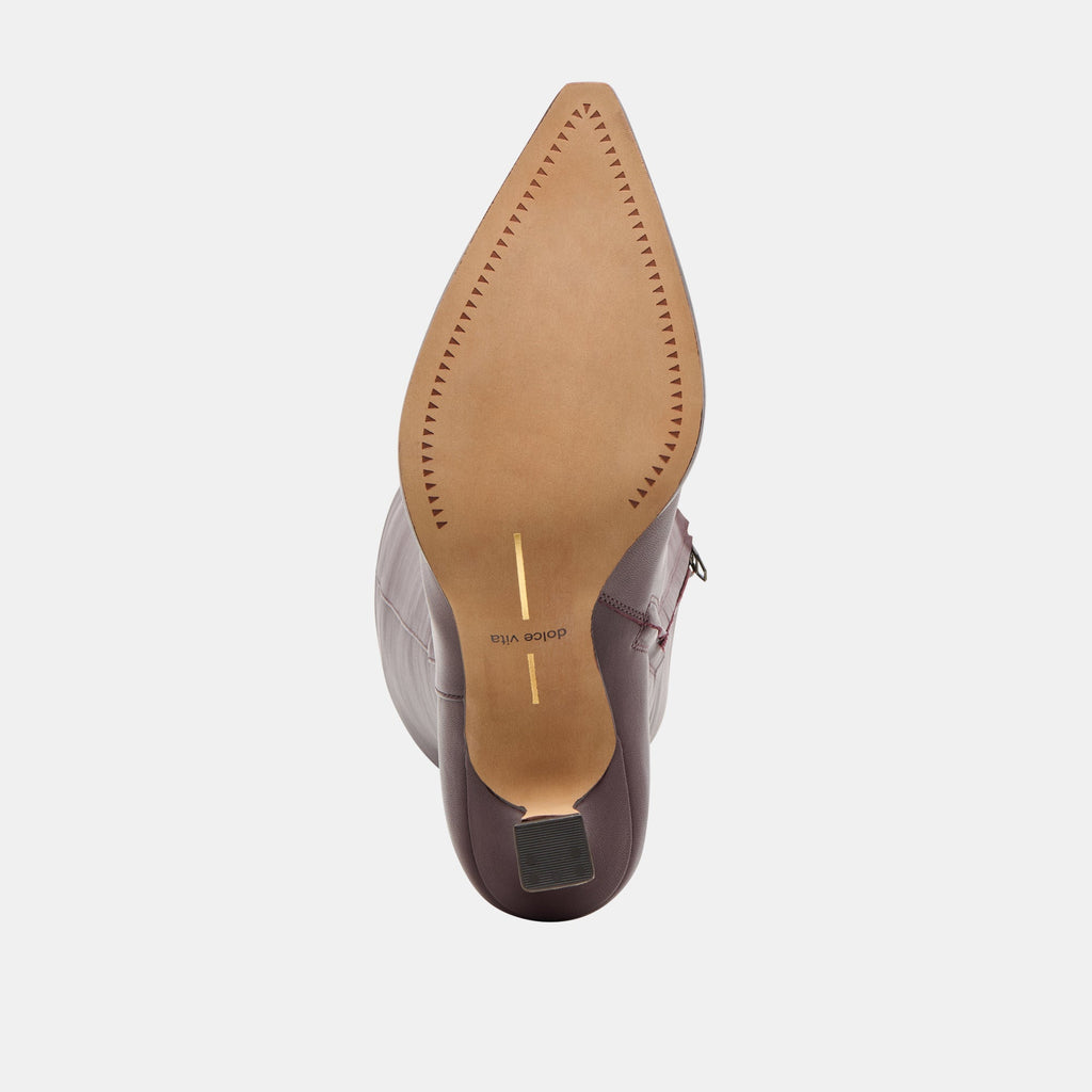 AUGGIE BOOTS WINE LEATHER