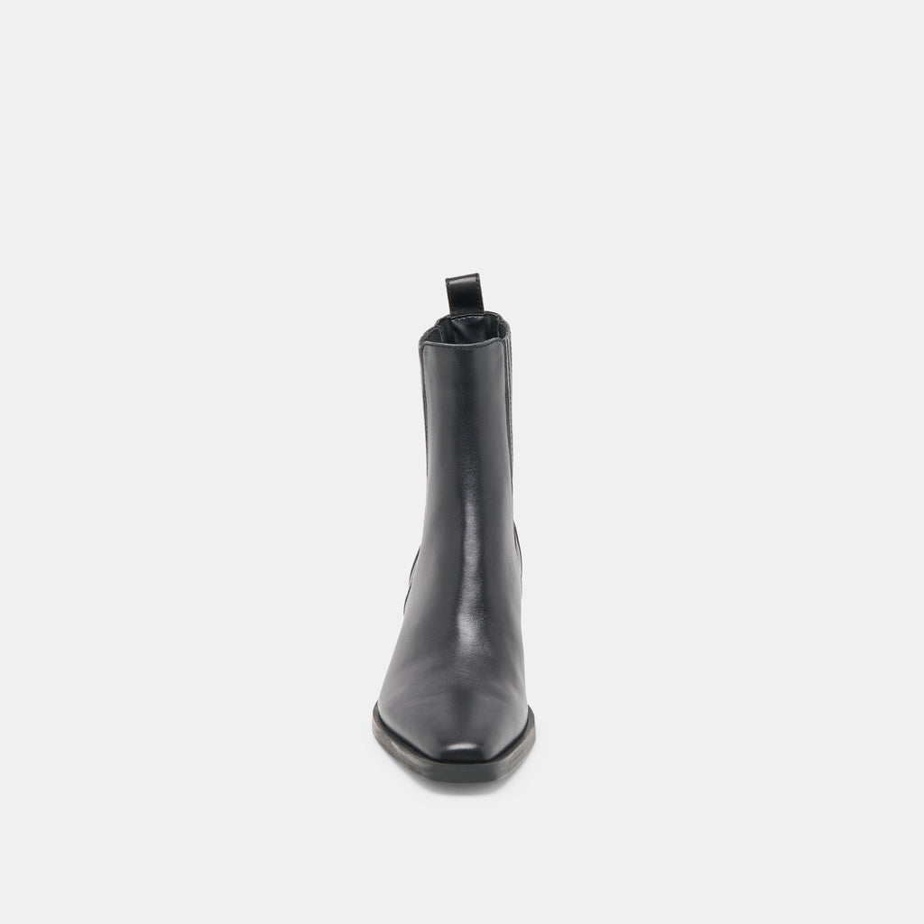 FAINT H2O BOOTIES BLACK LEATHER