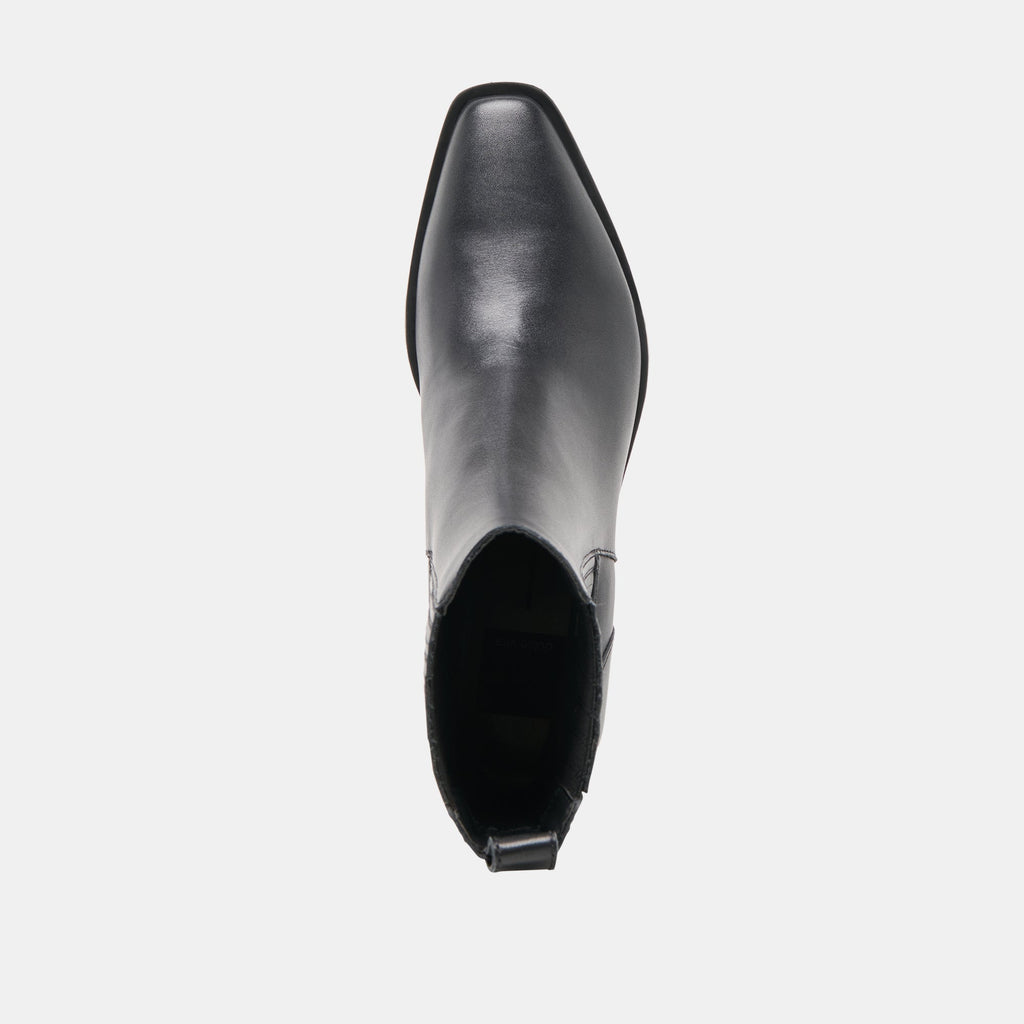 FAINT H2O BOOTIES BLACK LEATHER