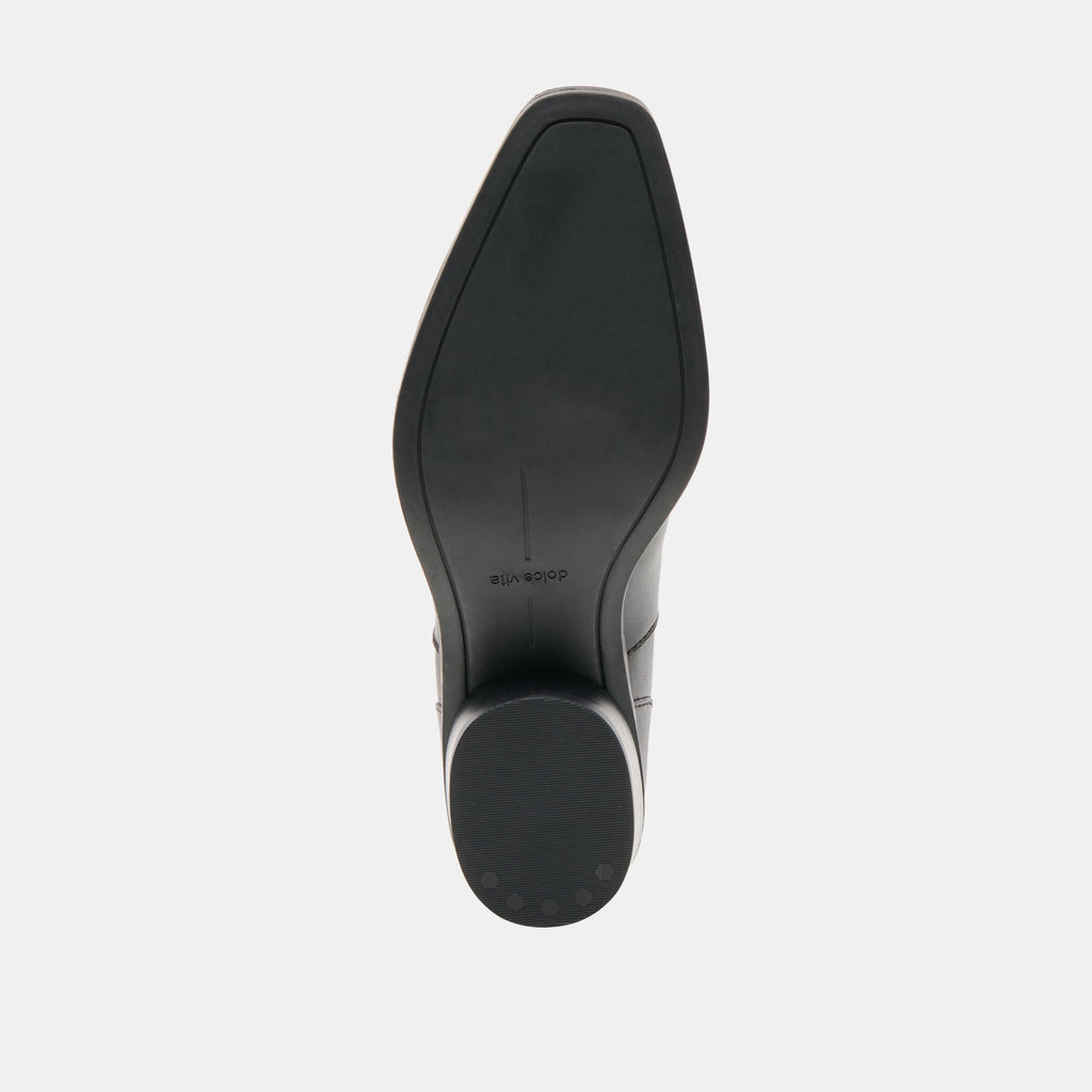 FAINT H2O BOOTIES BLACK LEATHER