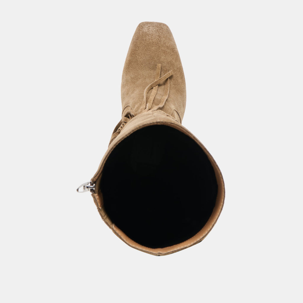 GIANO BOOTS OLIVE SUEDE