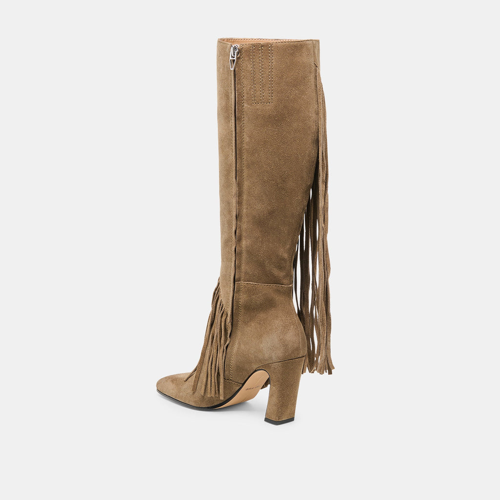 GIANO BOOTS OLIVE SUEDE