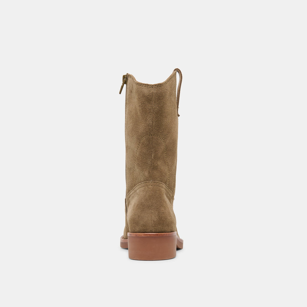 HALINE H2O BOOTS OLIVE SUEDE