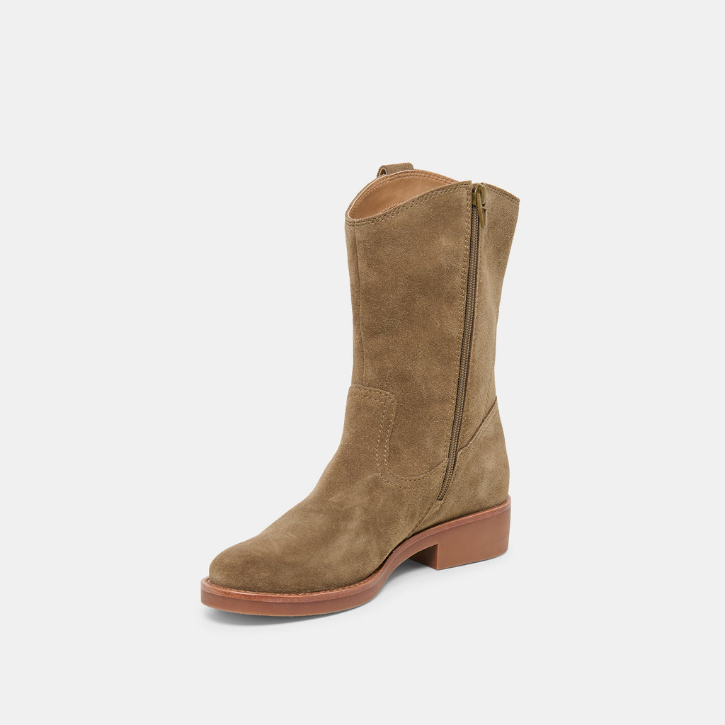 HALINE H2O BOOTS OLIVE SUEDE