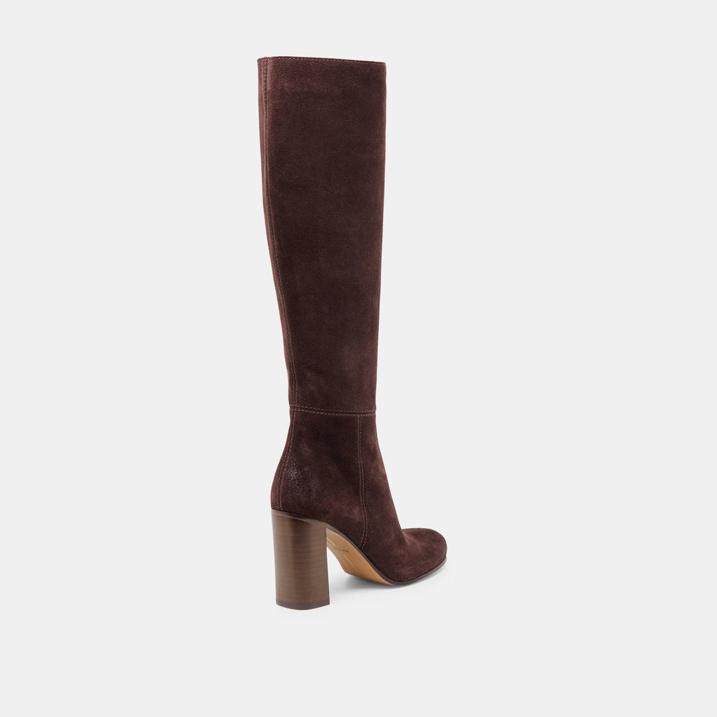 HUDSIN BOOTS MAHOGANY SUEDE