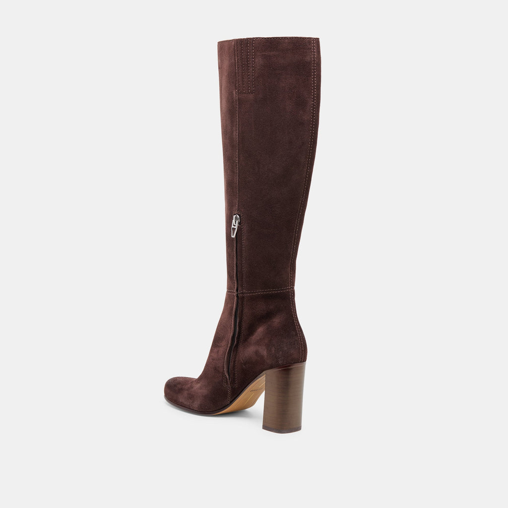 HUDSIN BOOTS MAHOGANY SUEDE