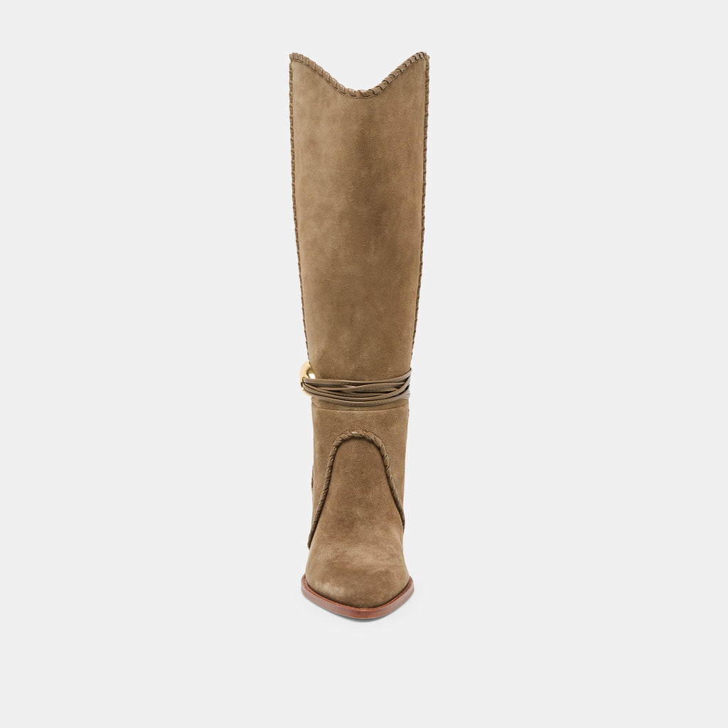 JODY BOOTS OLIVE SUEDE