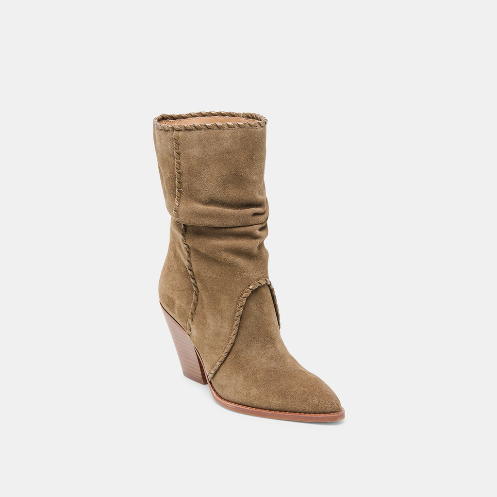 JULITH BOOTS OLIVE SUEDE