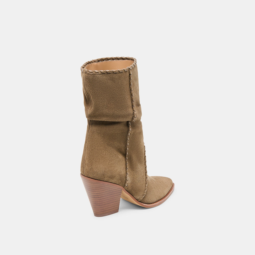 JULITH BOOTS OLIVE SUEDE