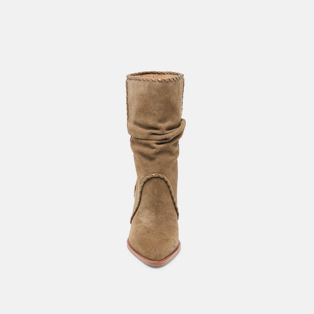 JULITH BOOTS OLIVE SUEDE