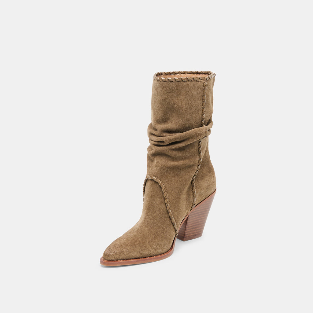 JULITH BOOTS OLIVE SUEDE