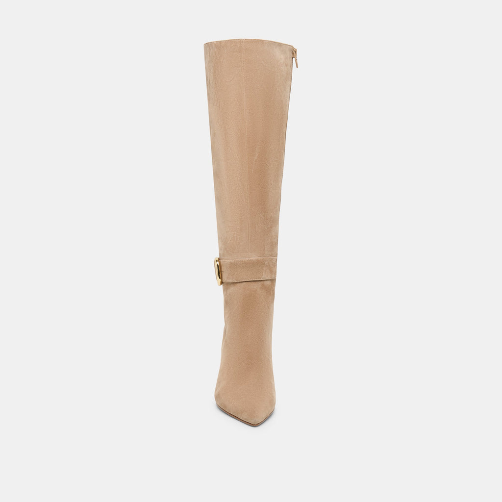 KINZY BOOTS CAMEL SUEDE