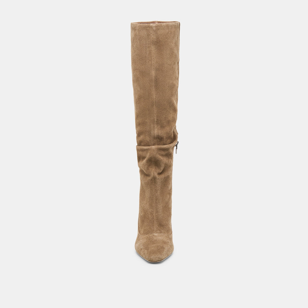 LOUSA BOOTS OLIVE SUEDE