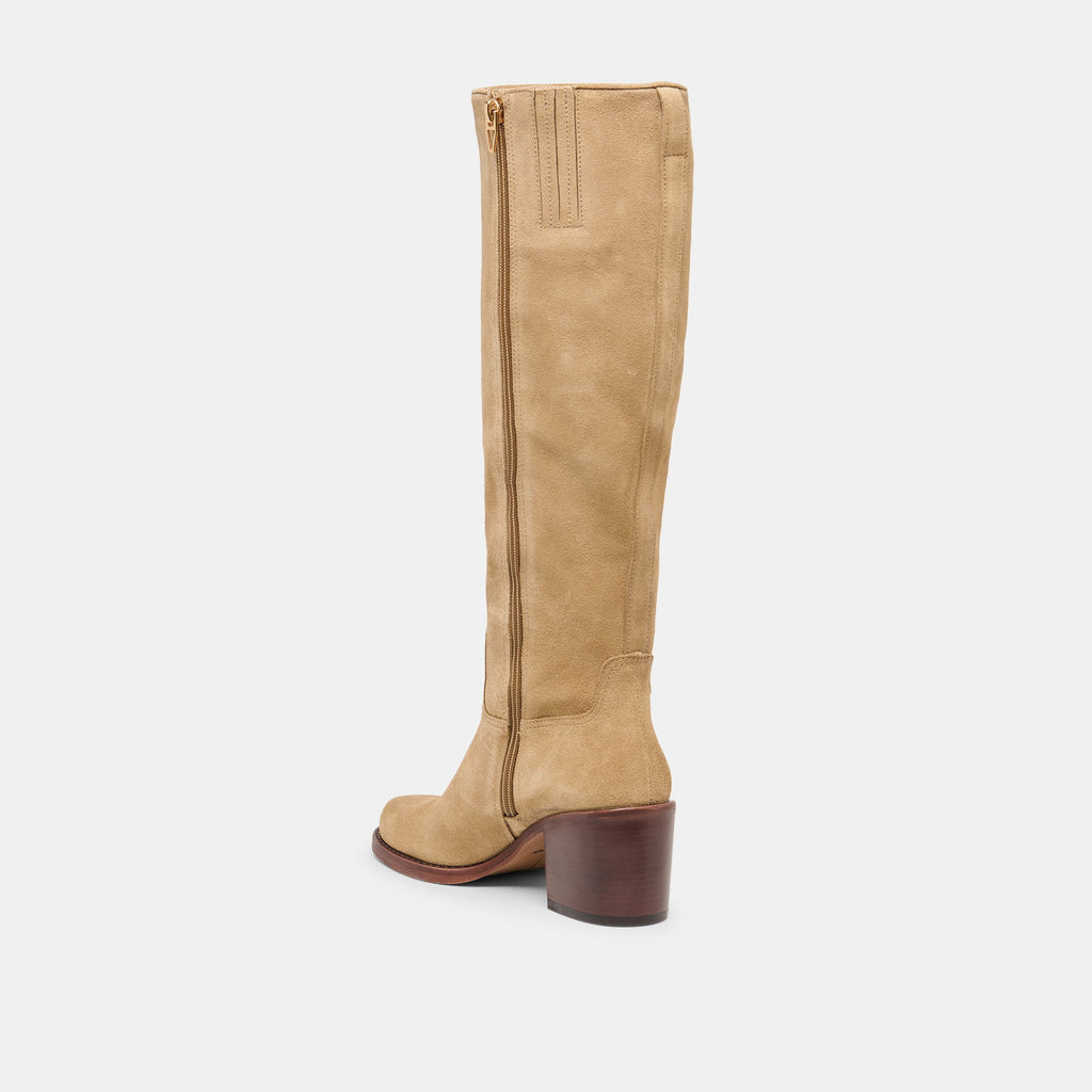 LUCYLE BOOTS DK TAUPE SUEDE
