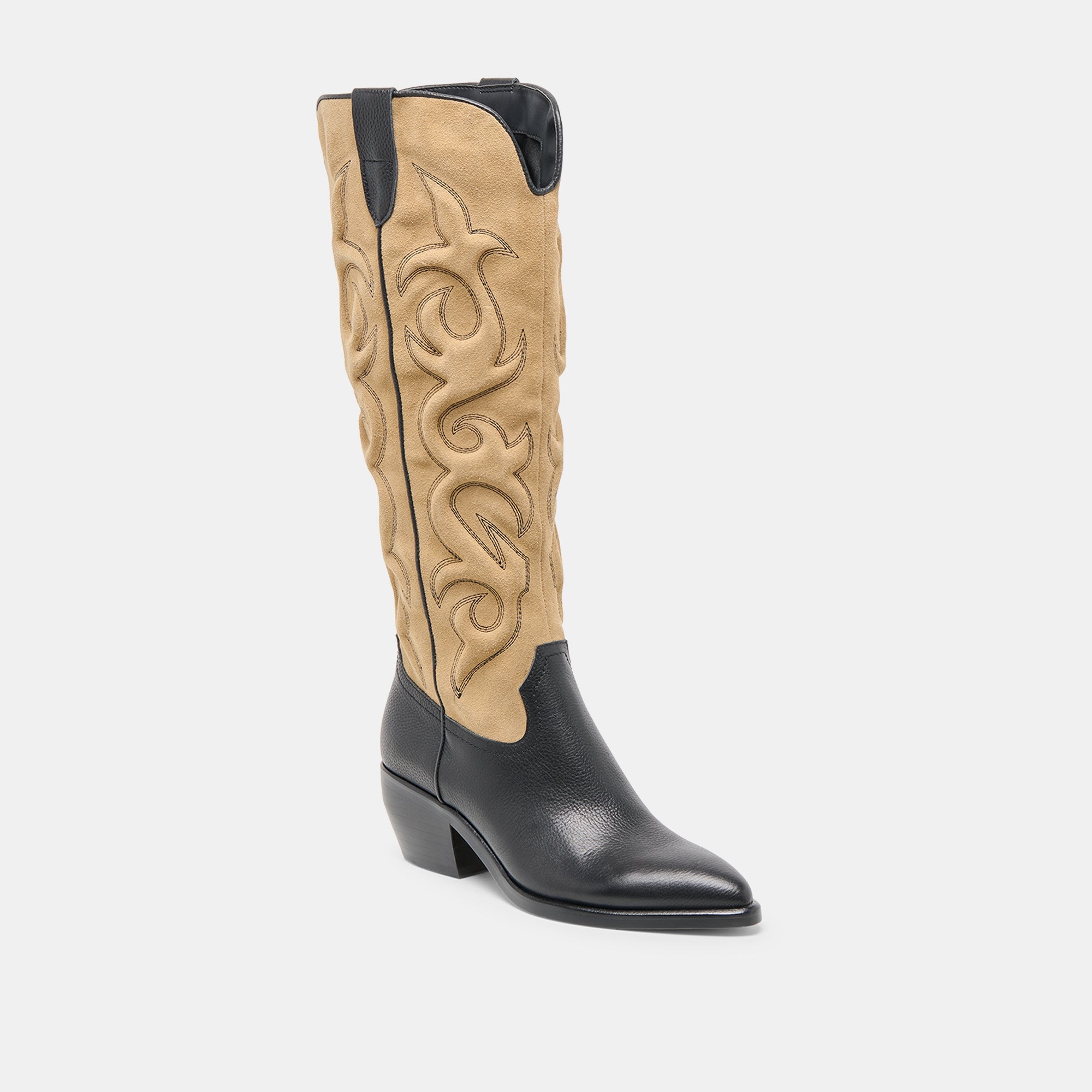 MIRLA BOOTS BLACK MULTI LEATHER