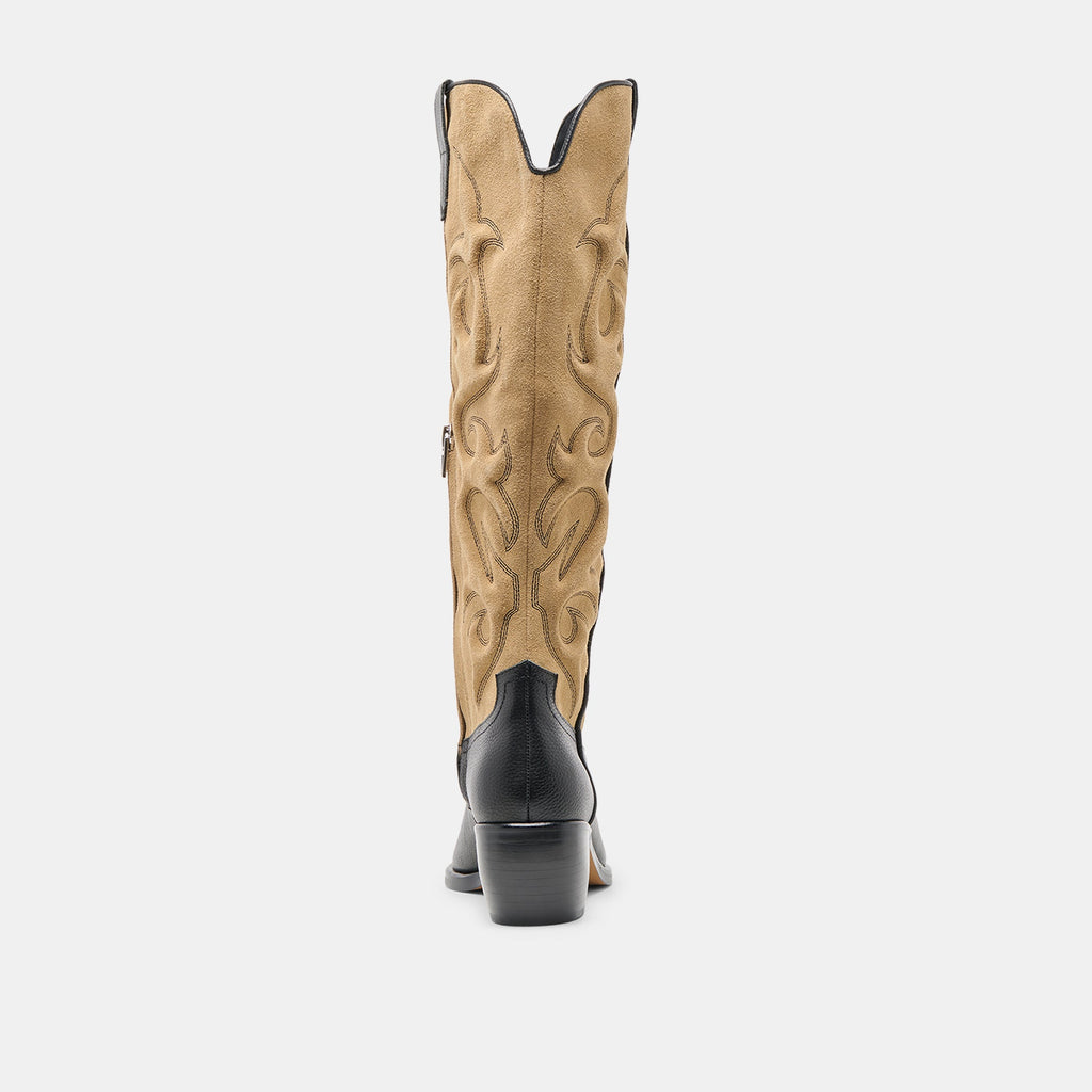MIRLA BOOTS BLACK MULTI LEATHER