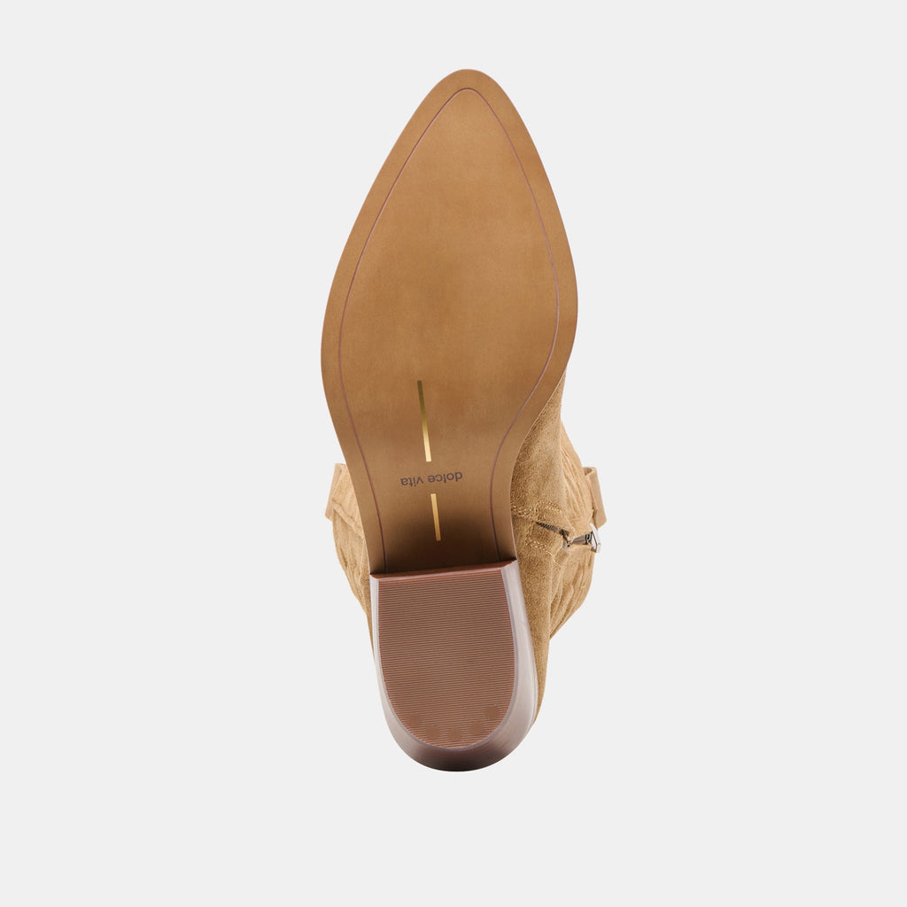 MIRLA BOOTS LT BROWN SUEDE
