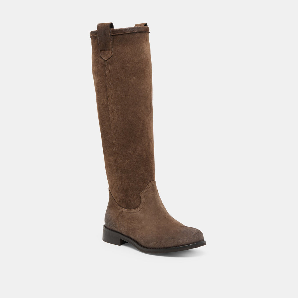 RAMZY BOOTS CHOCOLATE SUEDE