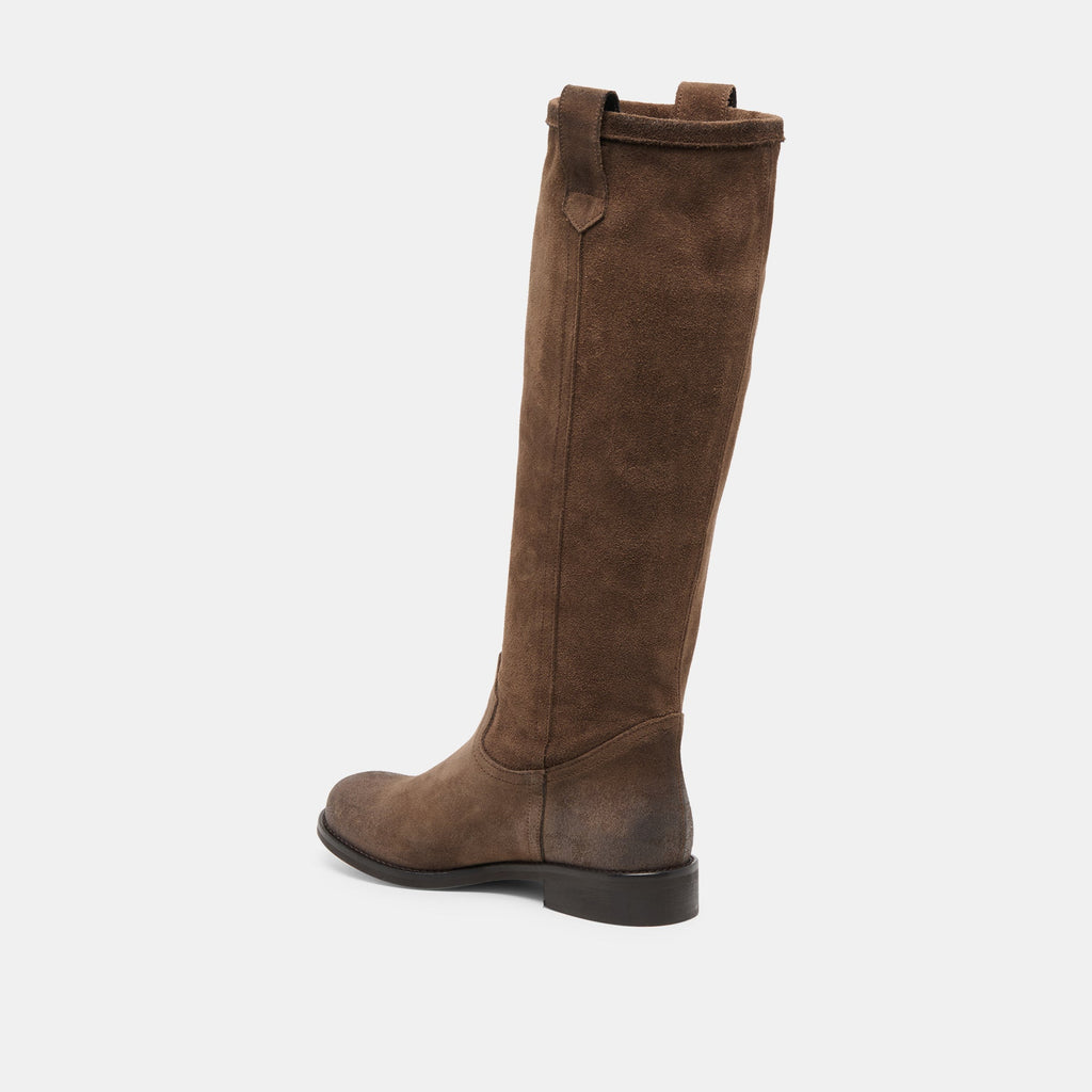 RAMZY BOOTS CHOCOLATE SUEDE