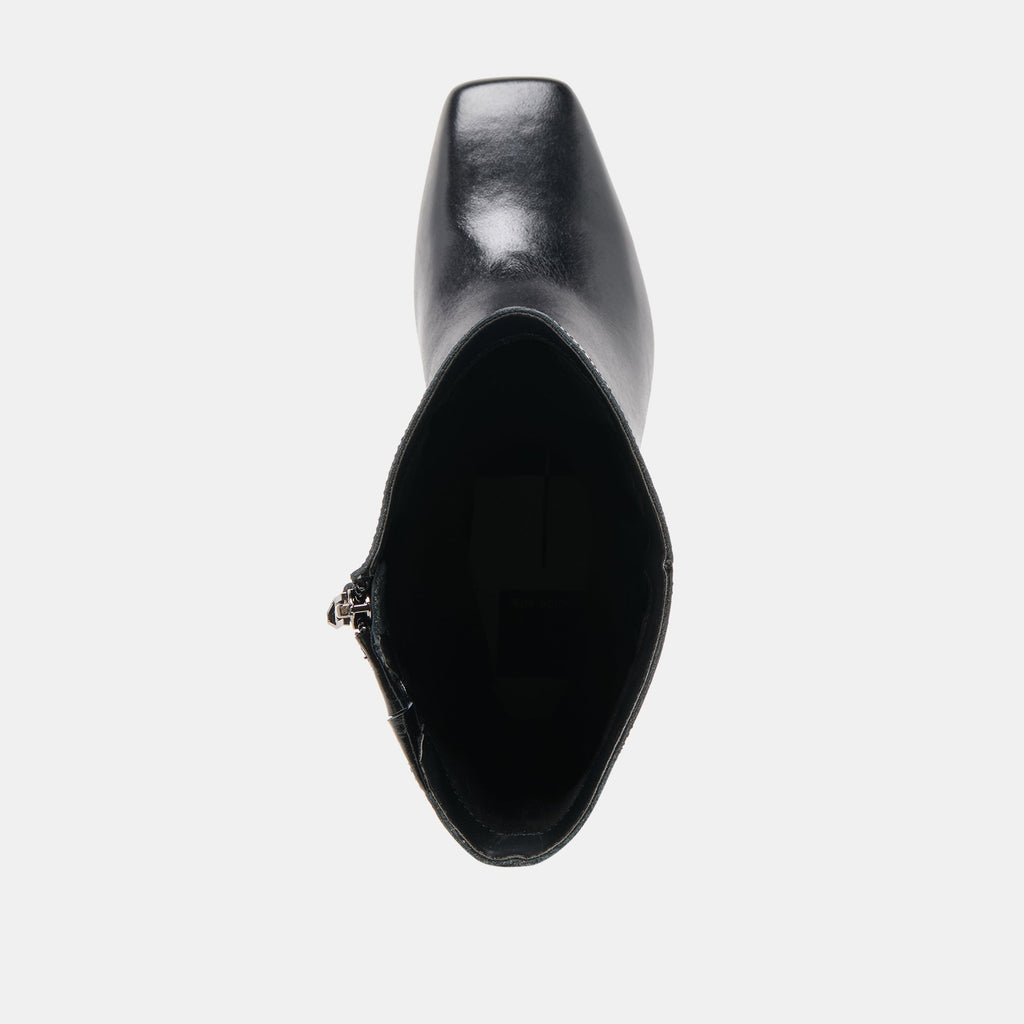 RIGGS WIDE CALF BOOTS BLACK LEATHER