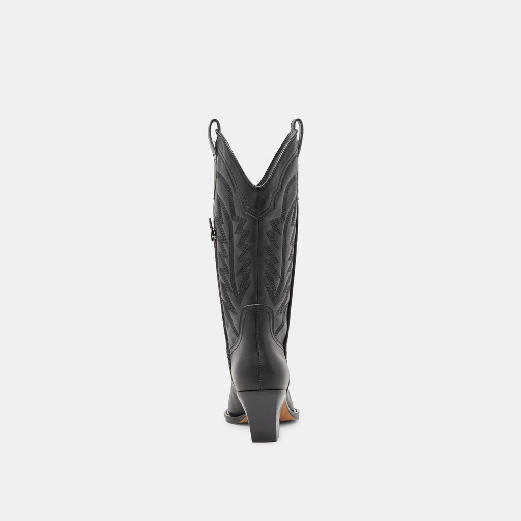 RYLAND BOOTS BLACK LEATHER