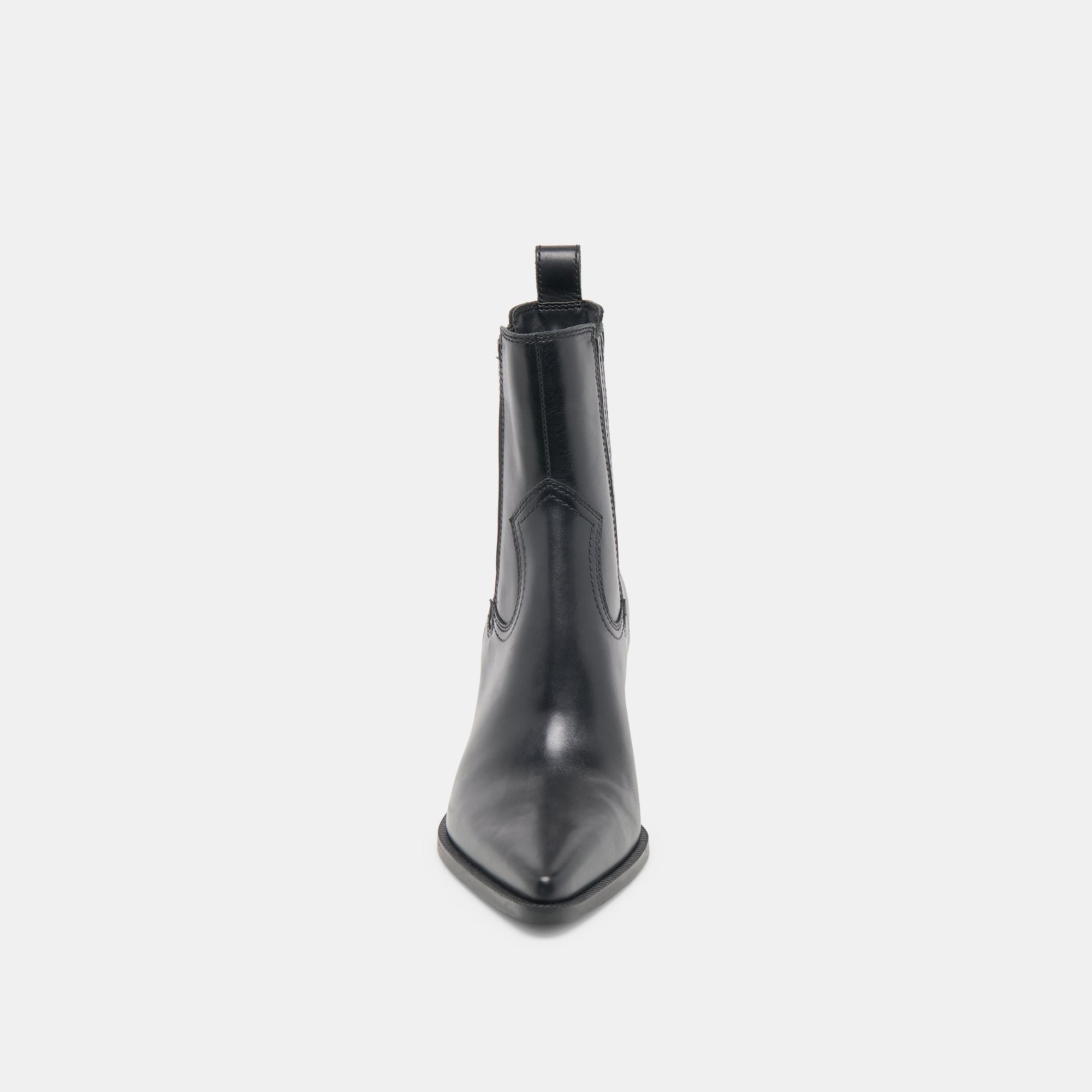SLIM BOOTIES BLACK LEATHER