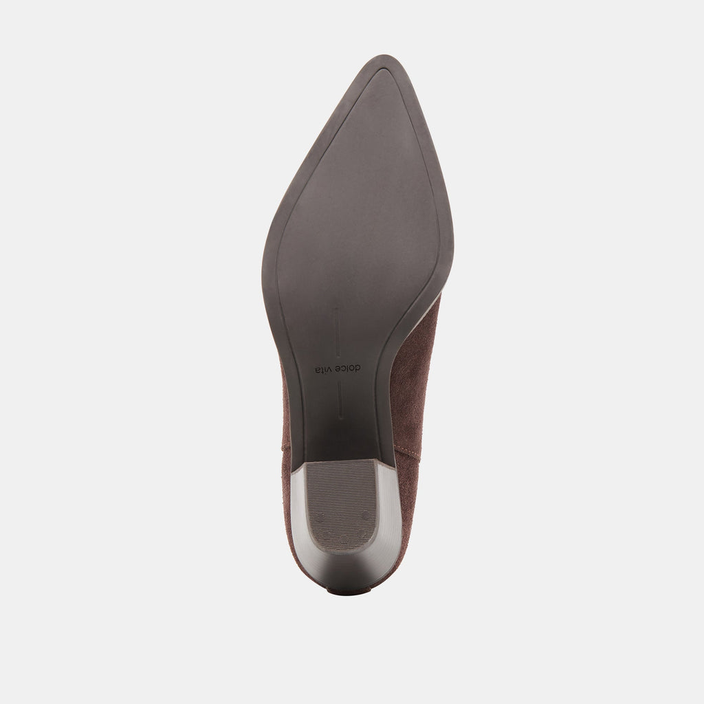 SLIM BOOTIES MAHOGANY SUEDE
