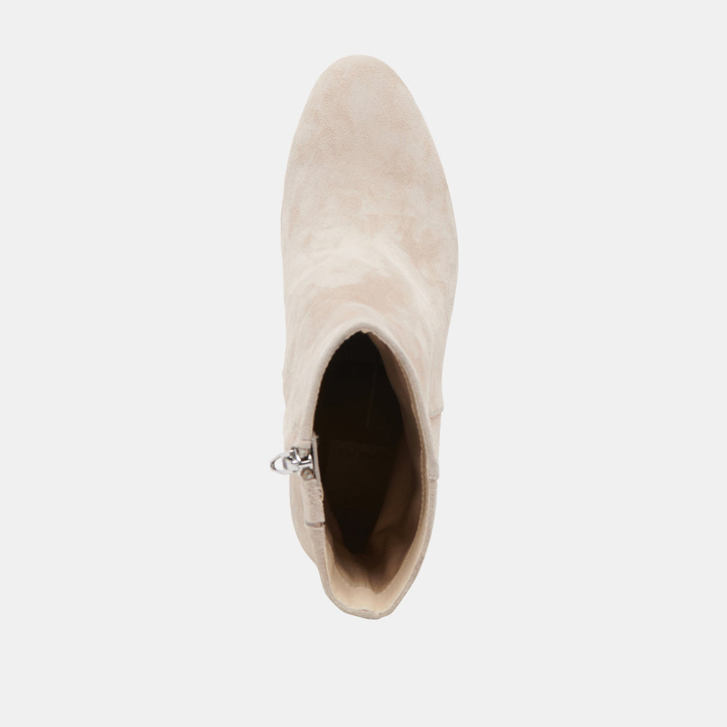 SUZY WIDE BOOTIES TAUPE SUEDE