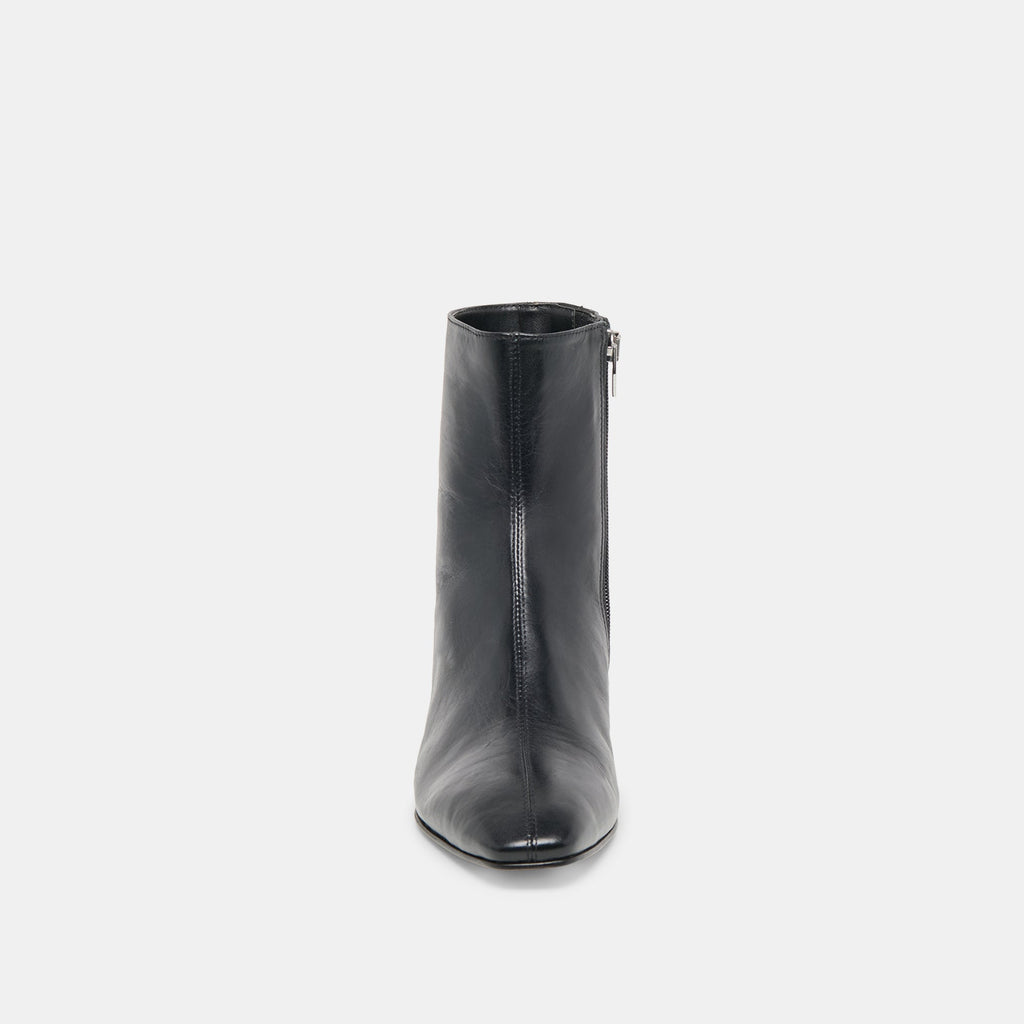 TARINE BOOTIES BLACK LEATHER