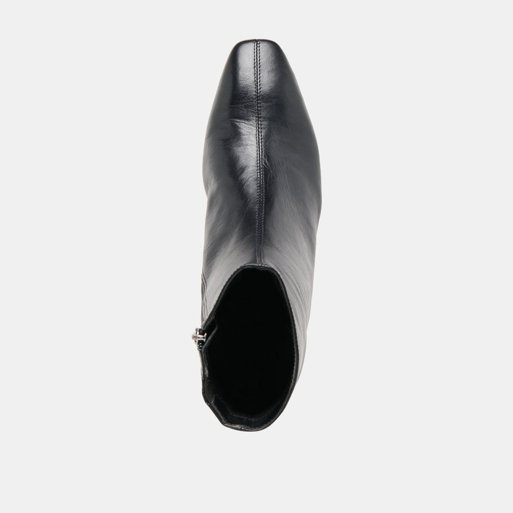 TARINE BOOTIES BLACK LEATHER