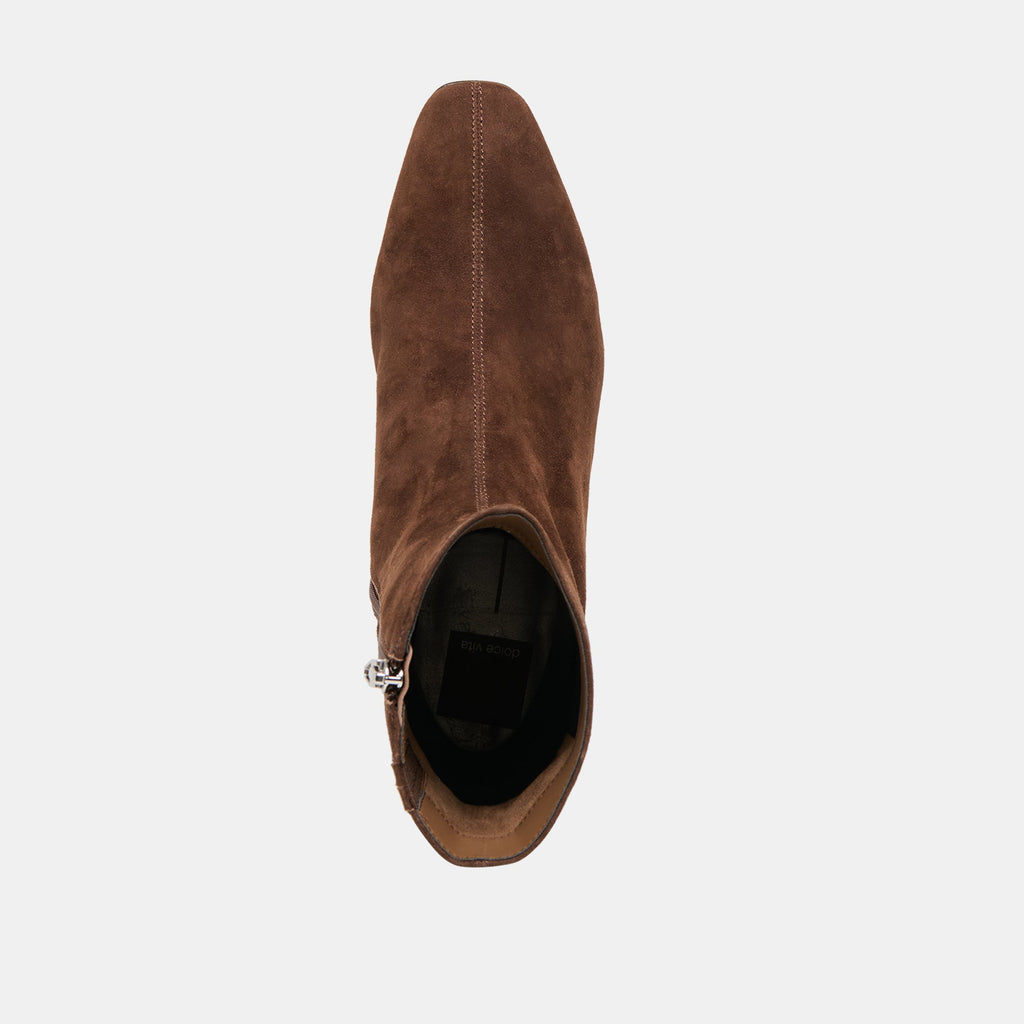 TARINE BOOTIES DK BROWN NUBUCK