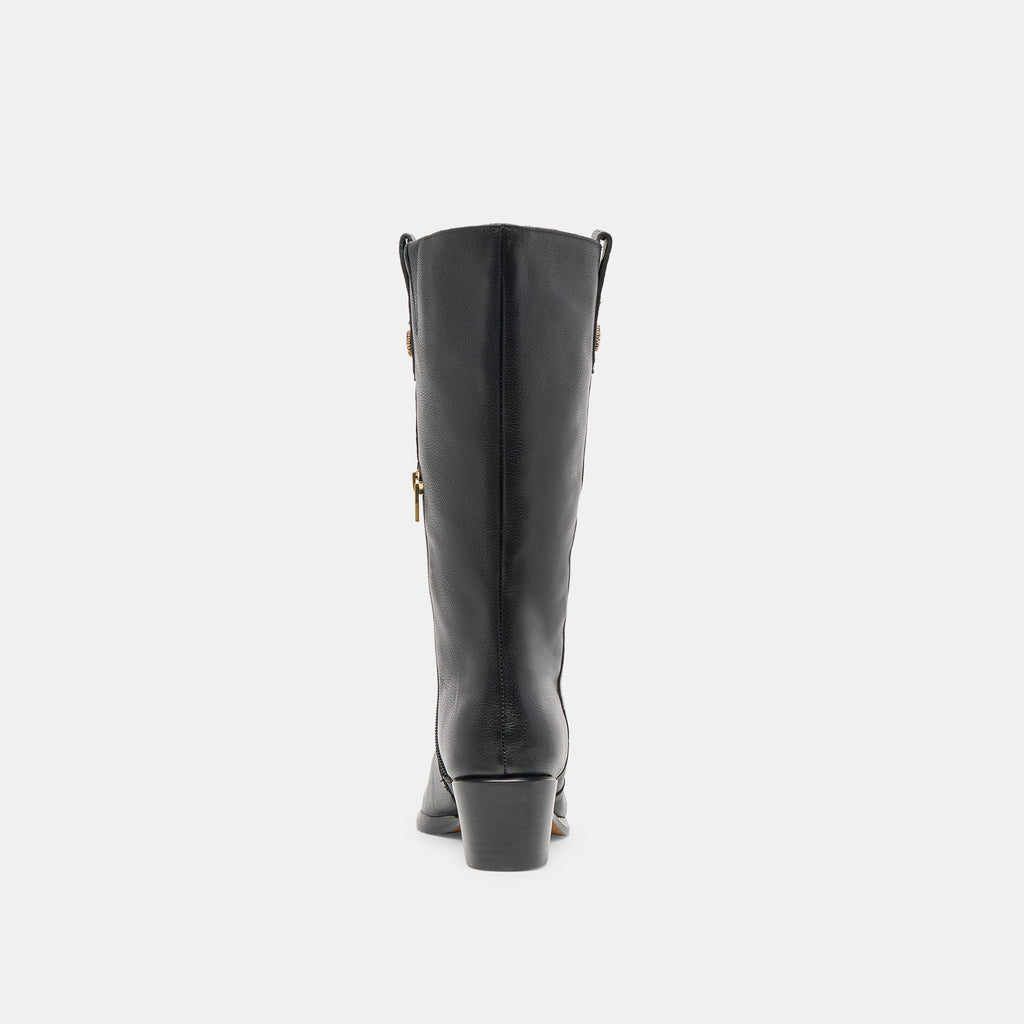 VERN BOOTS BLACK LEATHER