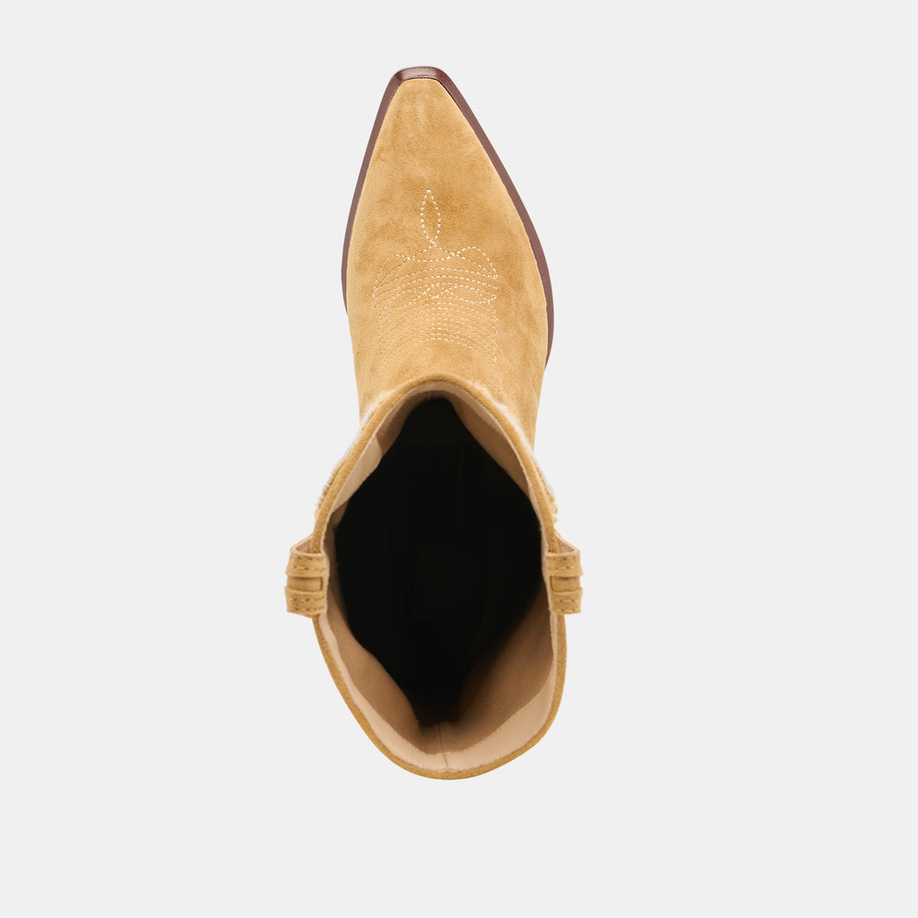 VILA BOOTS CARAMEL SUEDE