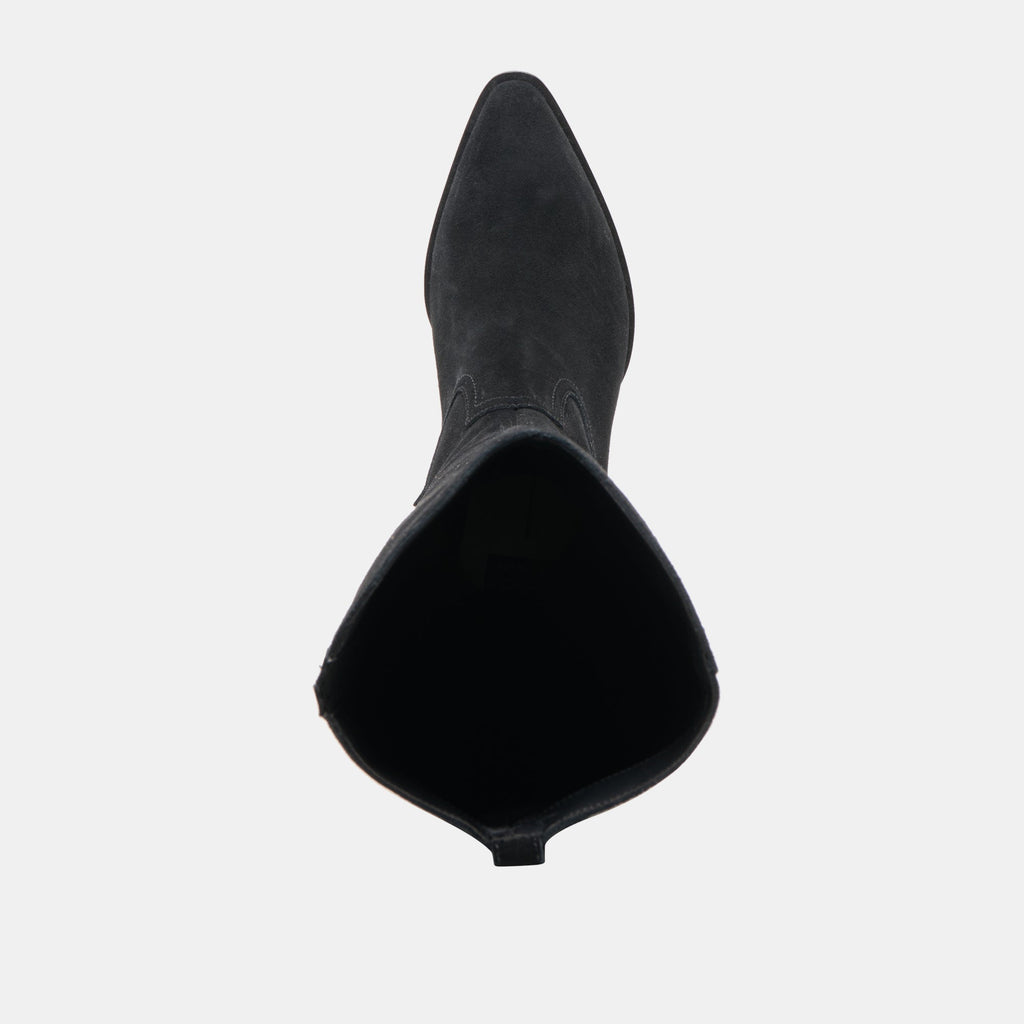 VIRONA H2O WIDE CALF BOOTS ONYX SUEDE
