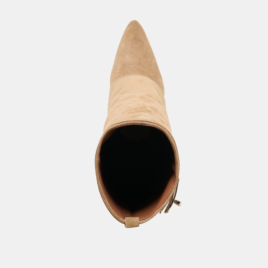 AGGY BOOTS SAND SUEDE