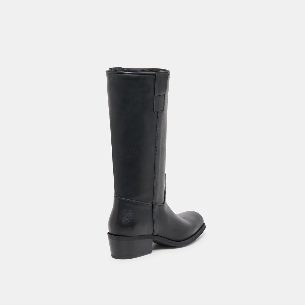 ROMIE BOOTS BLACK LEATHER