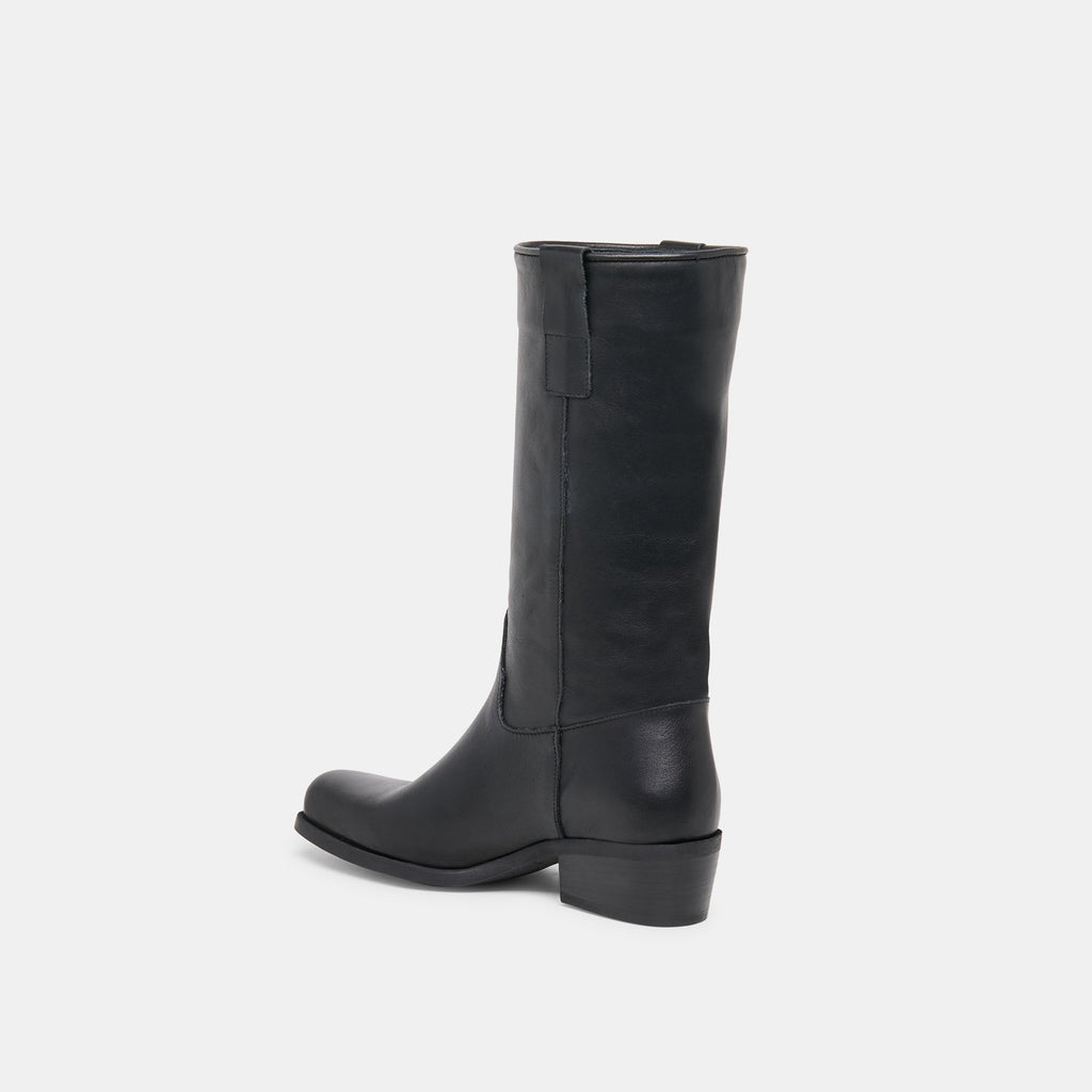 ROMIE BOOTS BLACK LEATHER