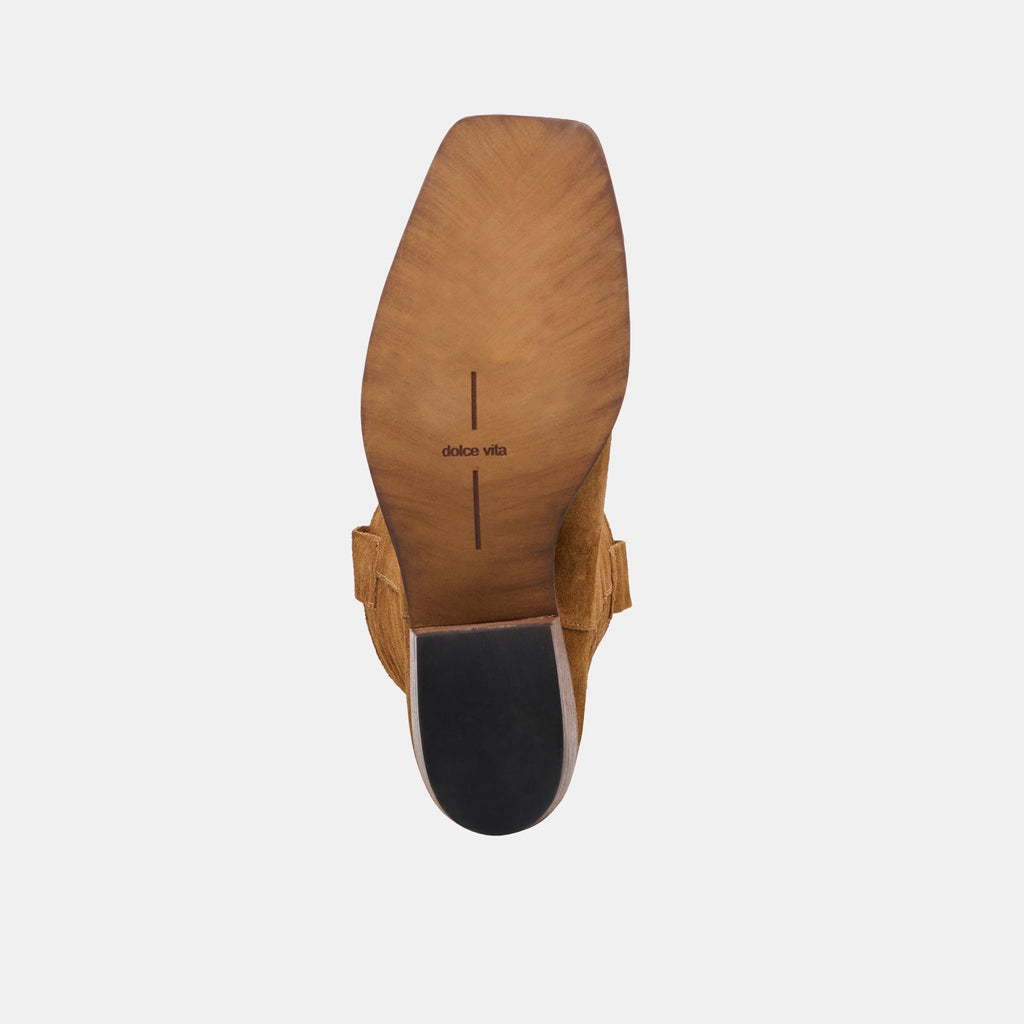 ROMIE BOOTS BROWN SUEDE