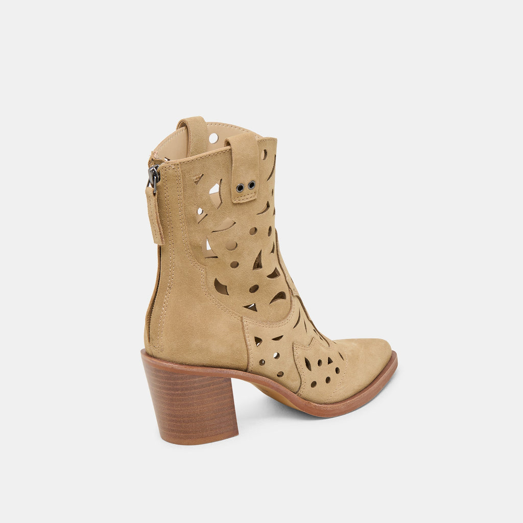 ZENOBI BOOTIES DK TAUPE SUEDE