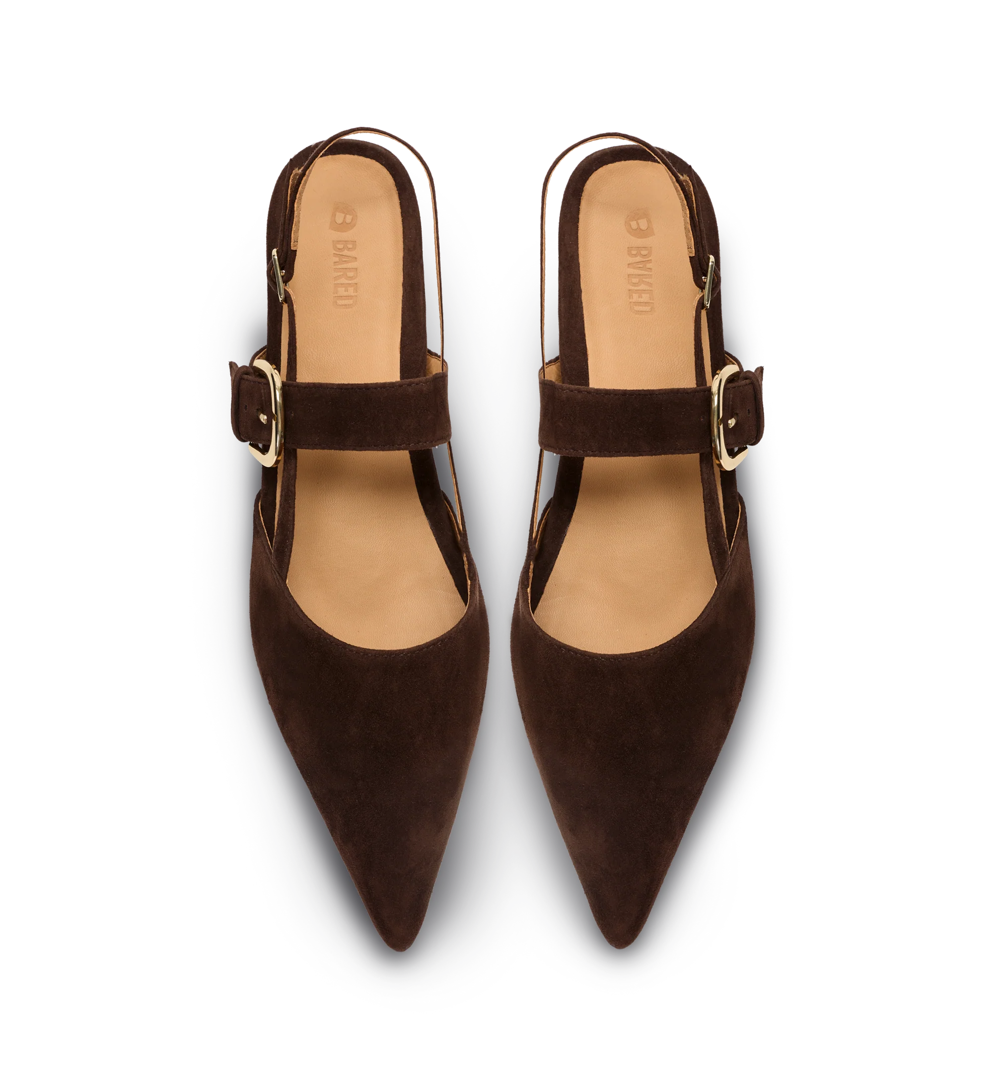 Eider Espresso Brown Suede Flats