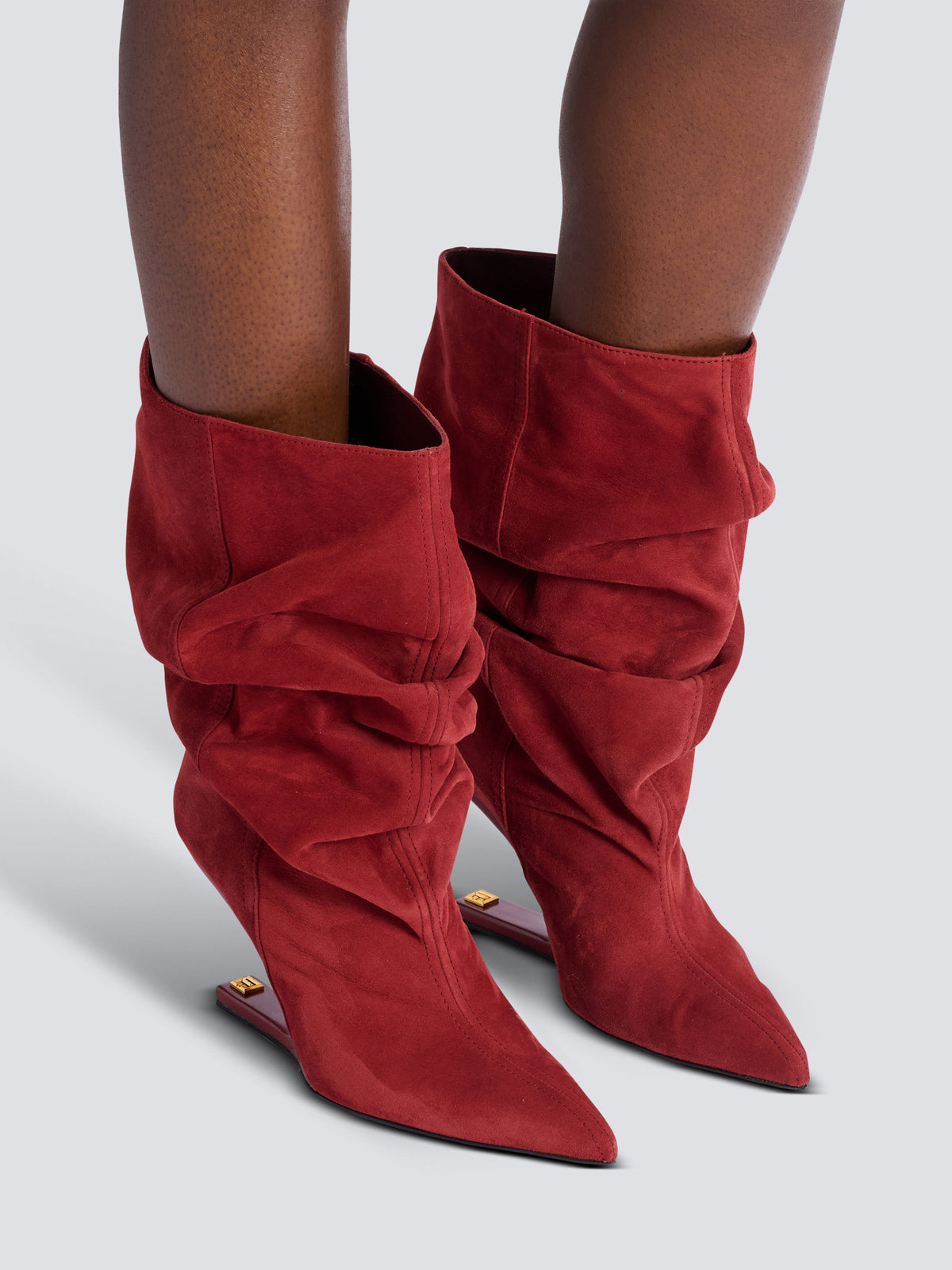 Wedge Suede Ankle Boots