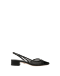 Cecile Rhinestone Mesh Cap-Toe Slingback