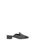 Cecile Denim Cap-Toe Mule