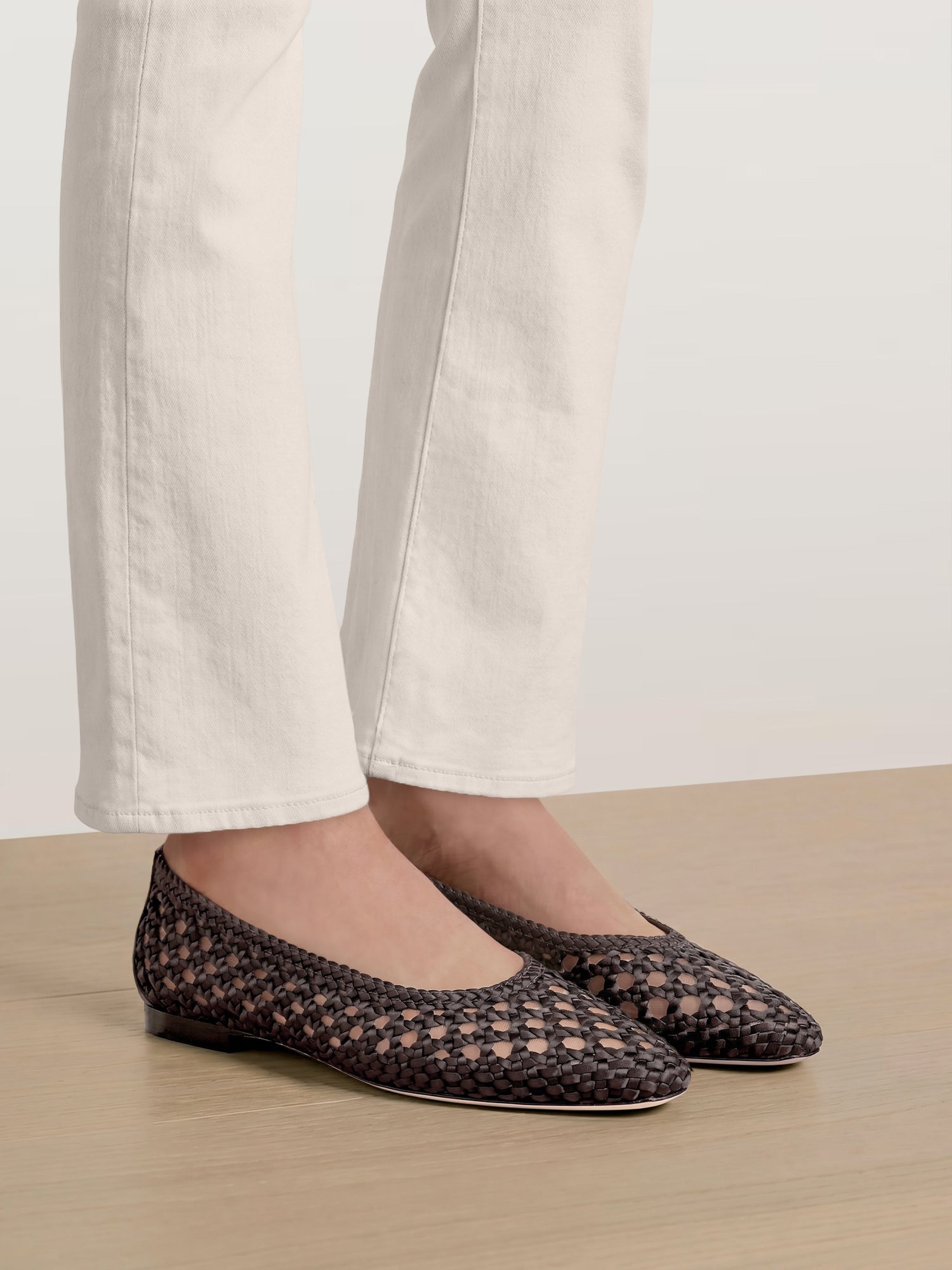 Cienna Woven Satin Flat