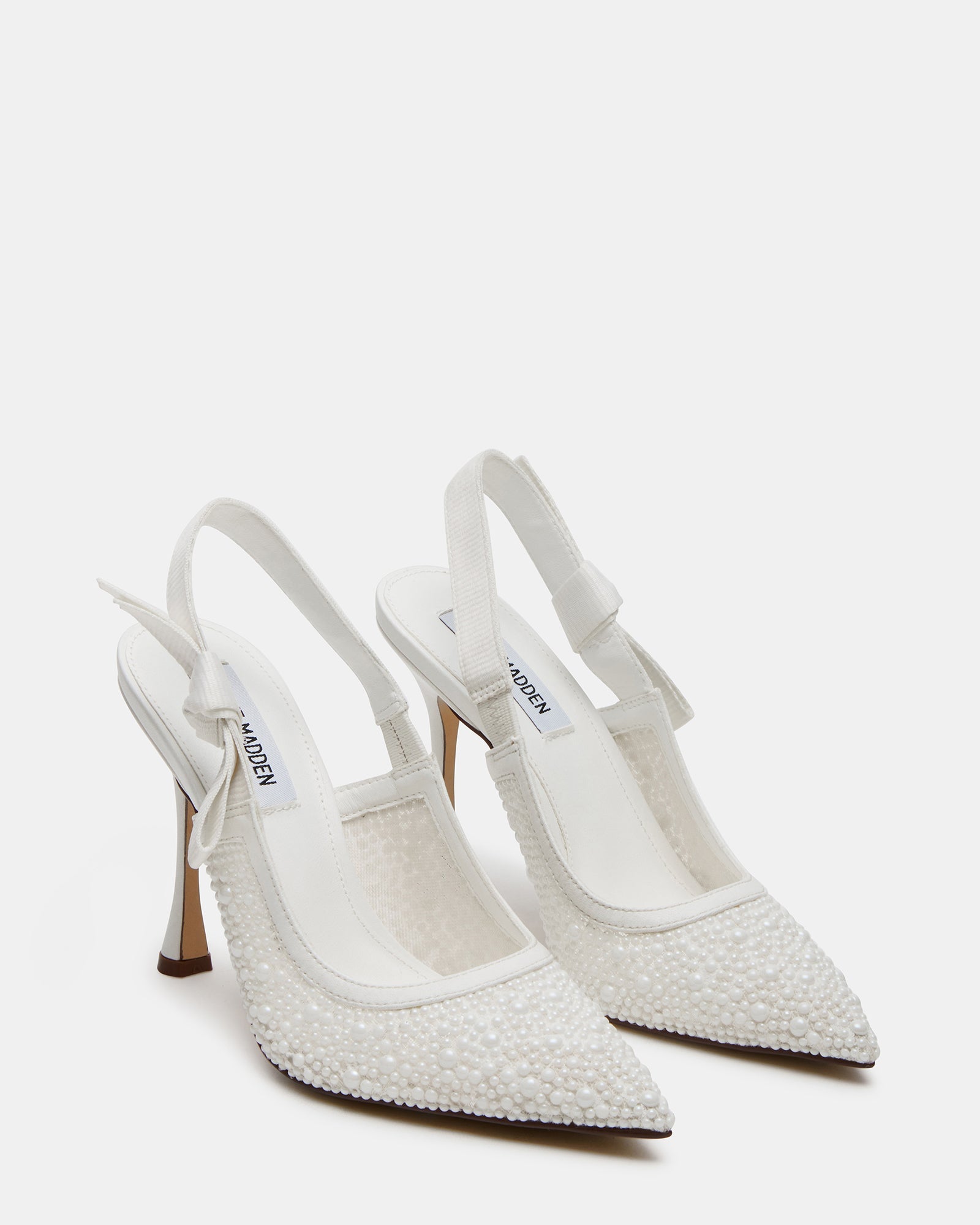 Bri White Lace Pearl