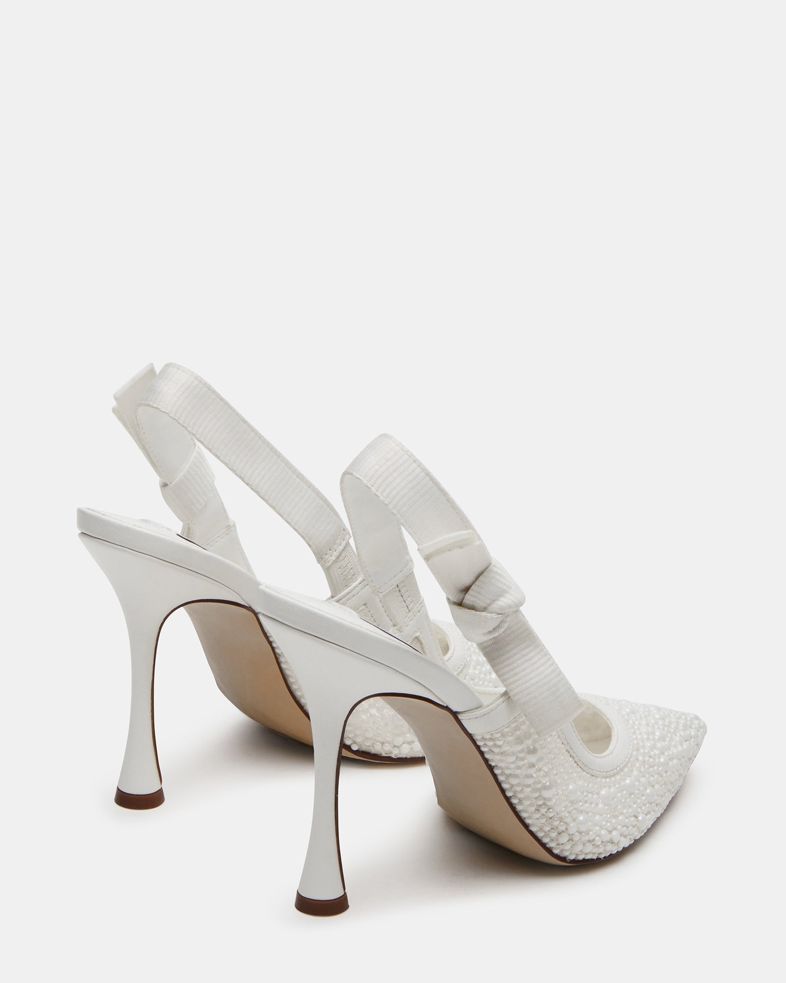 Bri White Lace Pearl